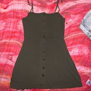 olive green topshop dress